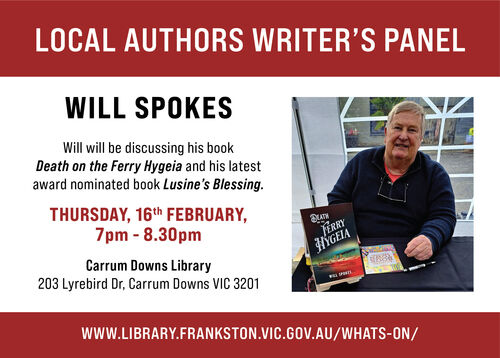 Will Spokes Author Book Event