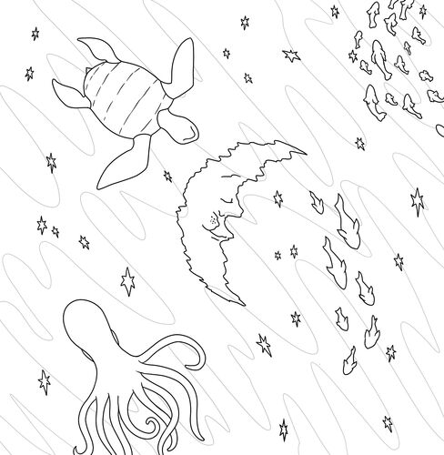 Sun and Moon Colouring Page 3
