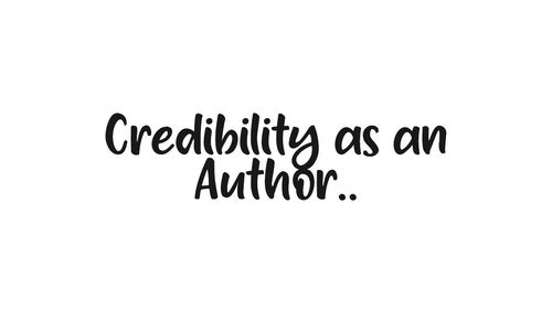 Credibility as an Author